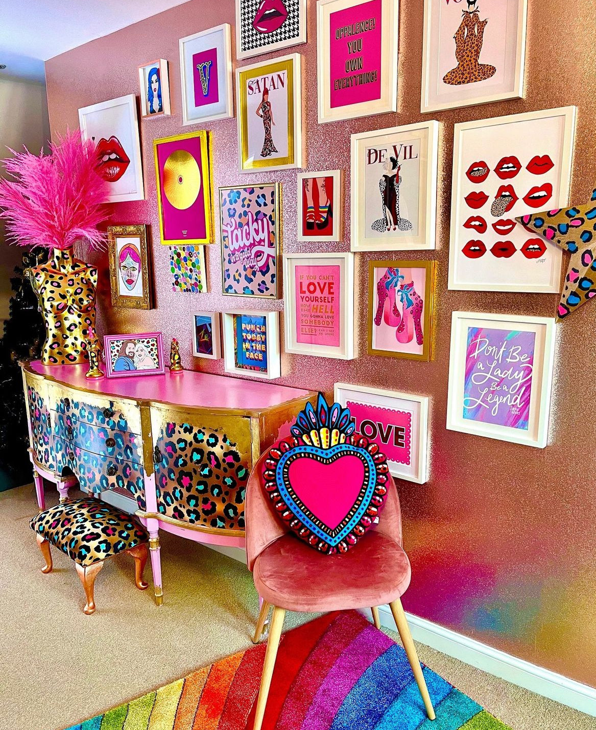 Coussin ex Voto rose 💖