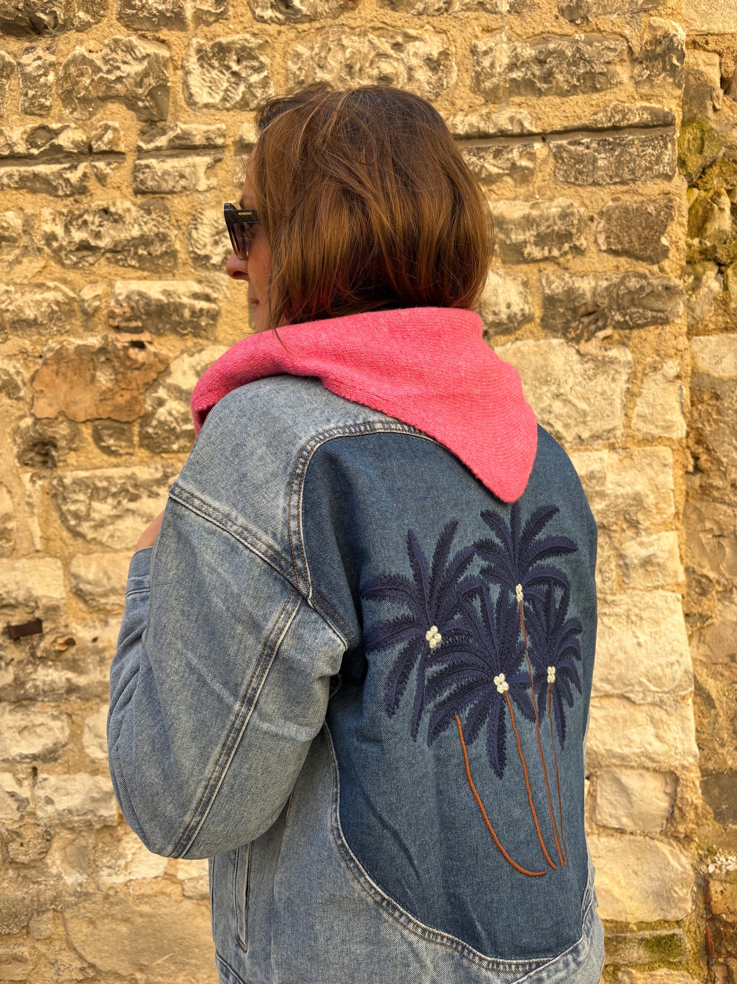 Écharpe triangle unie