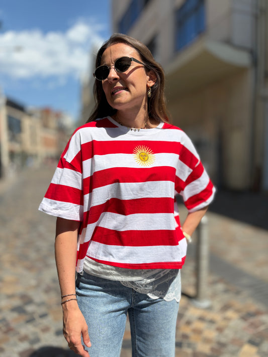 T-shirt rayé soleil