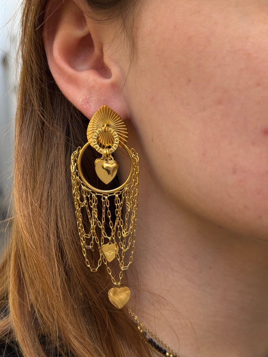 Boucles d’oreilles Coeur