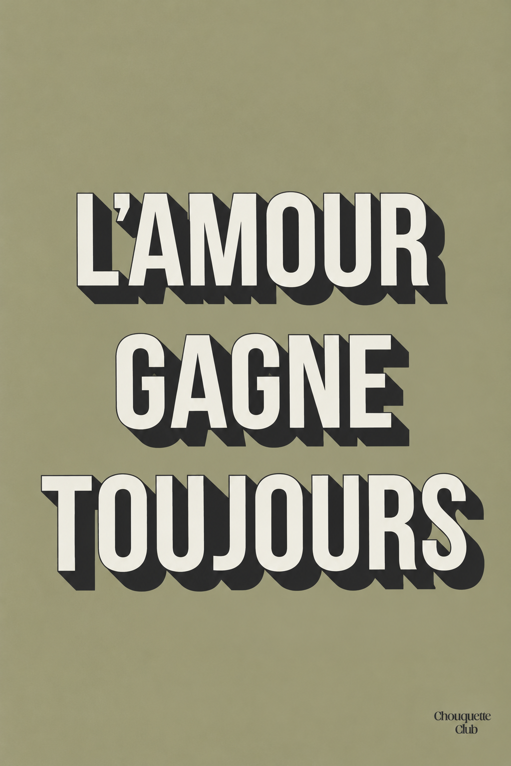 Affiche - L’amour