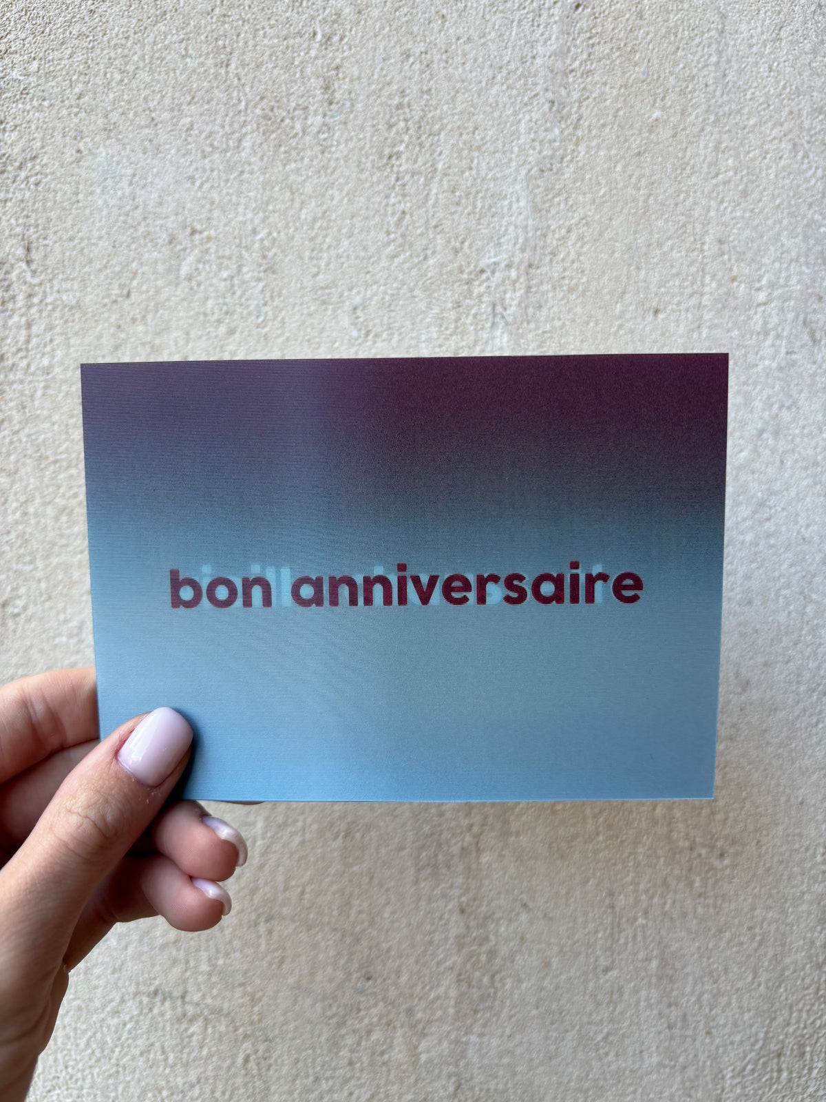 Carte d’anniversaire - veille chaussette