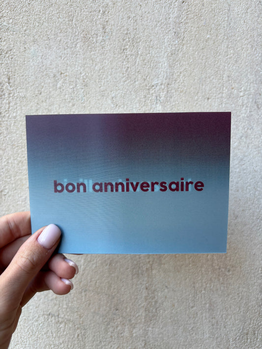 Carte d’anniversaire - veille chaussette