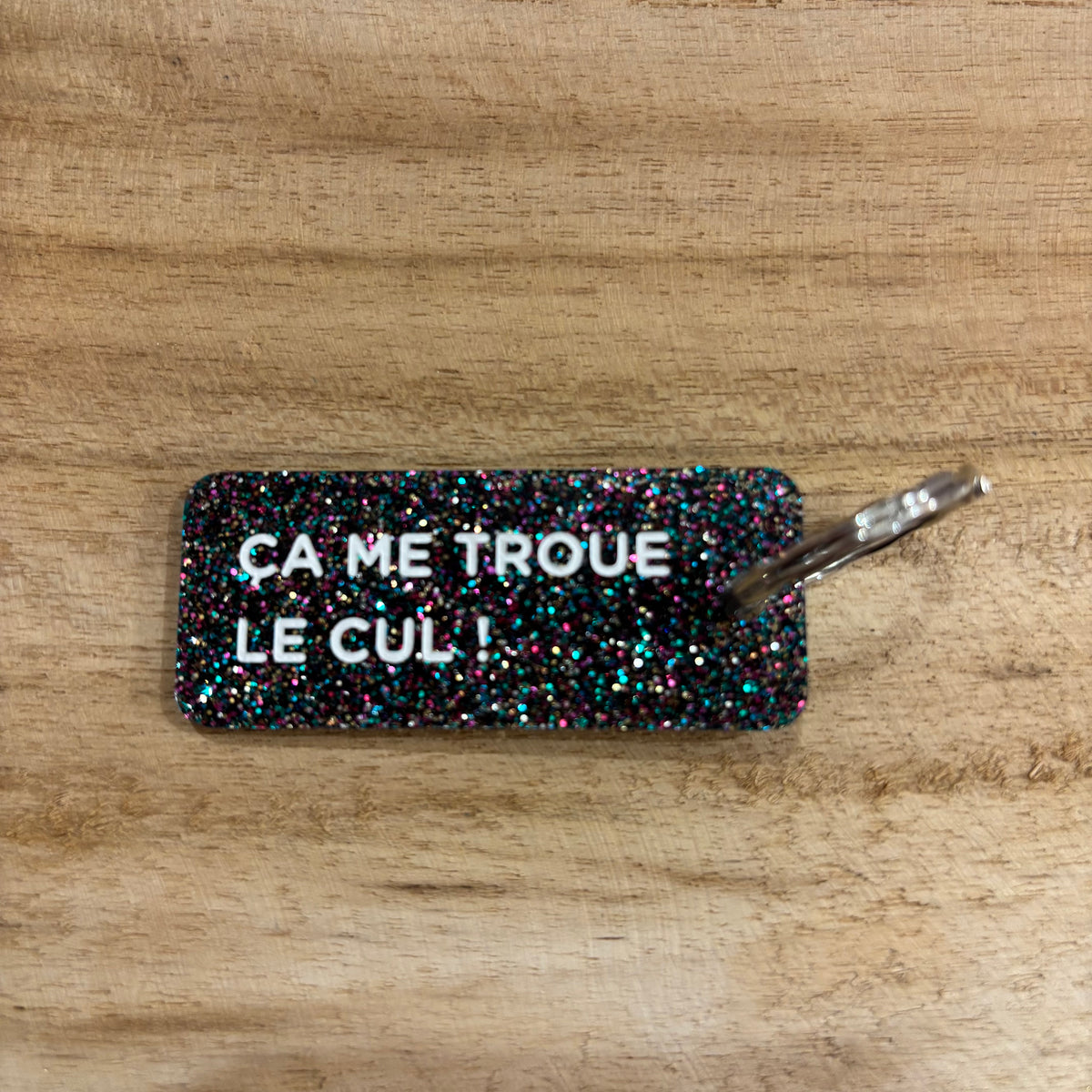Porte clé pailleté