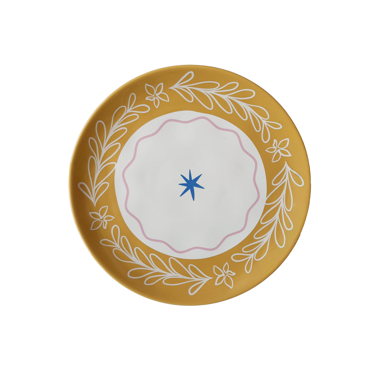 Assiette - leaf and star