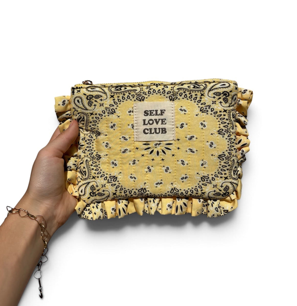 Pochette bandana à froufrou