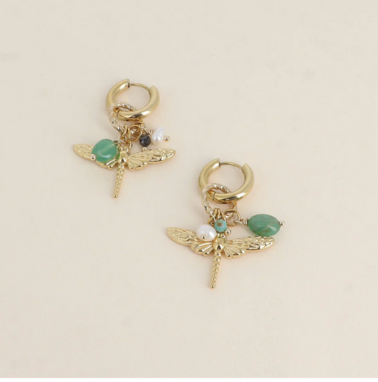 Boucles d’oreilles Libellule
