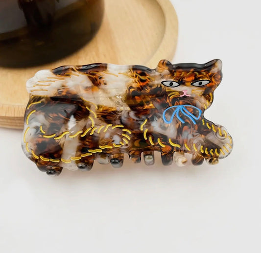 Pince à cheveux chat