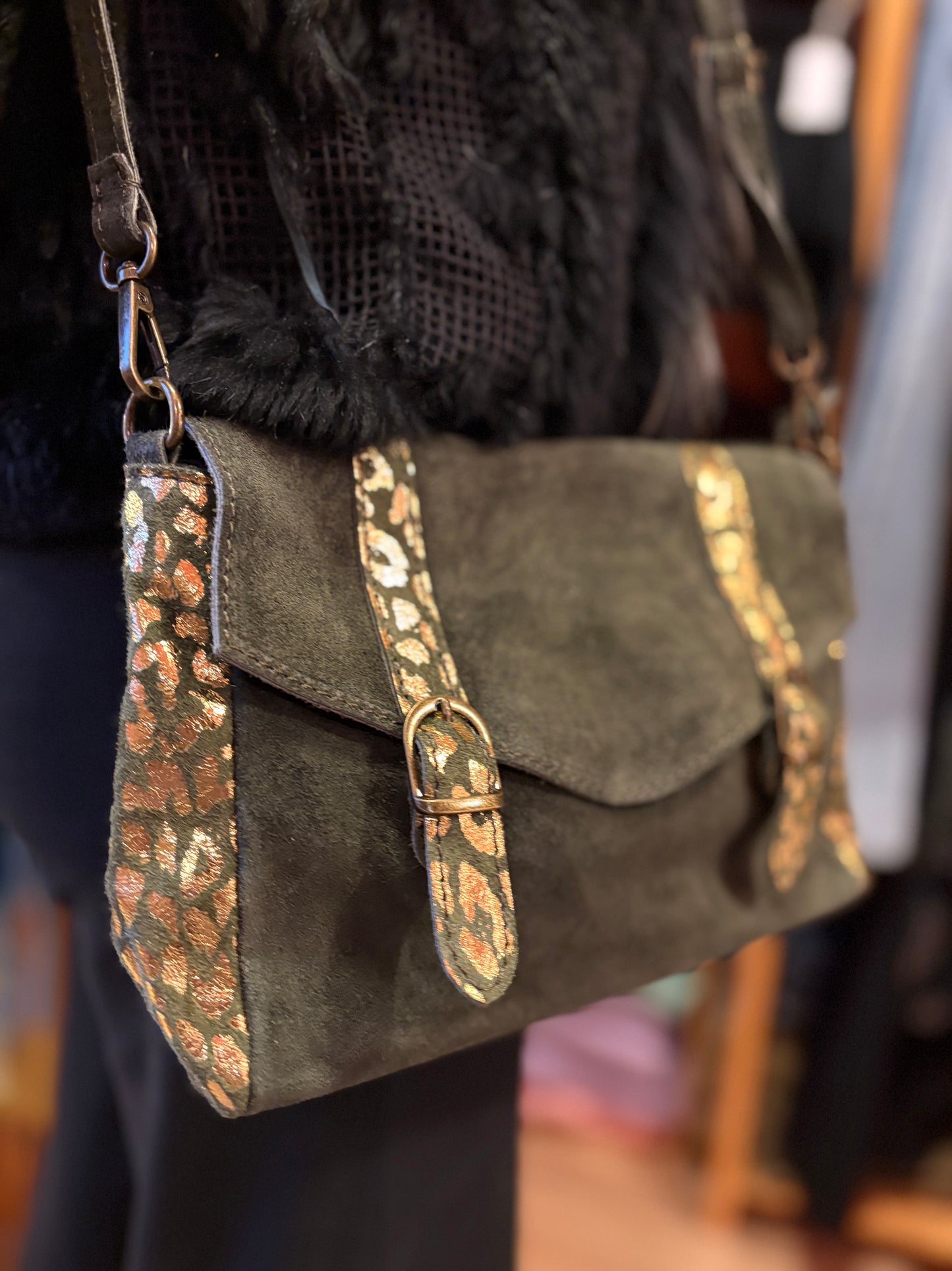 Sac en Daim Léopard