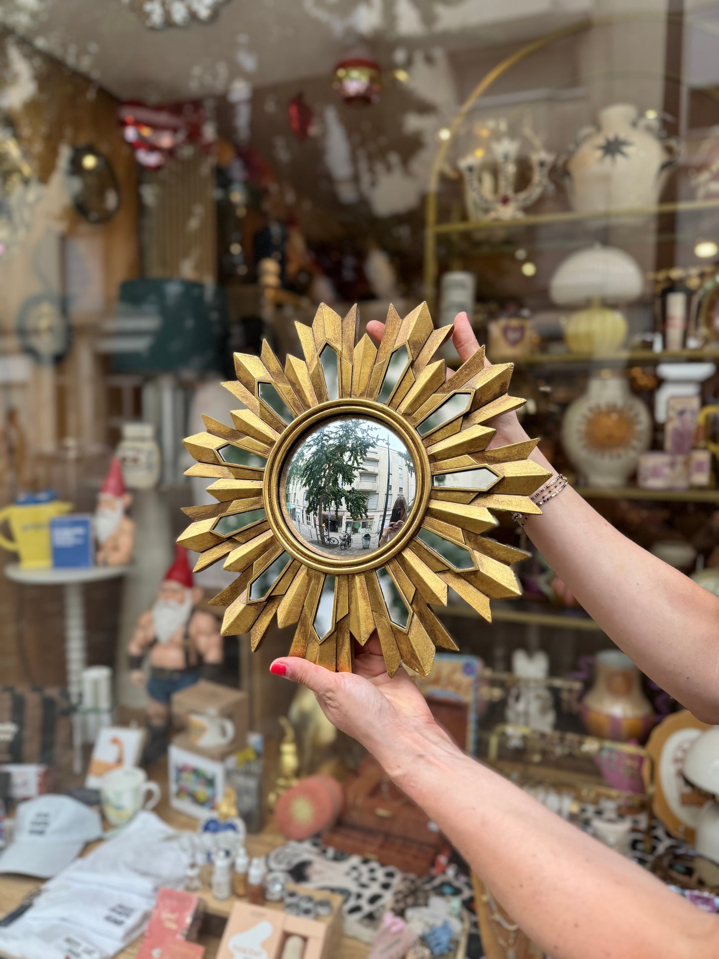 Miroir Flammes Convexe