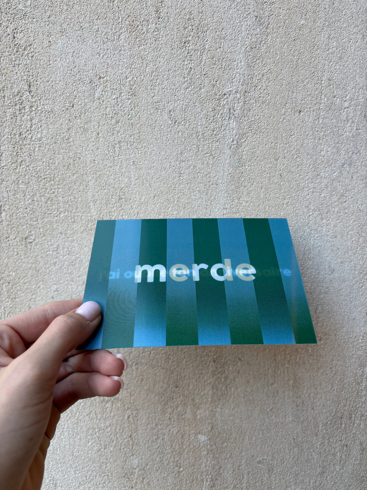 Carte d’anniversaire - merde