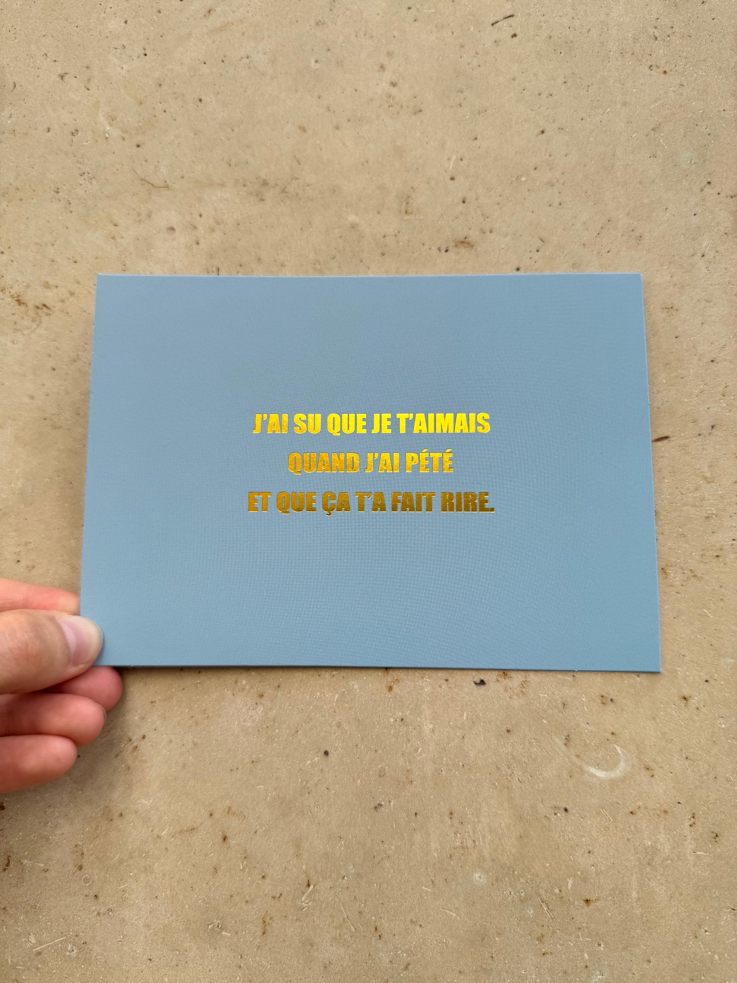 Carte J’ai su que
