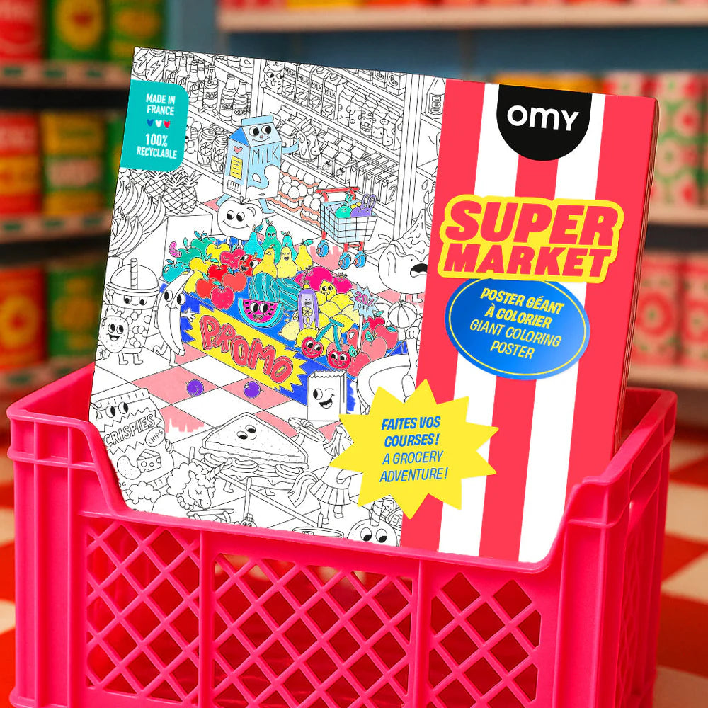 Poster coloriage Supermarket