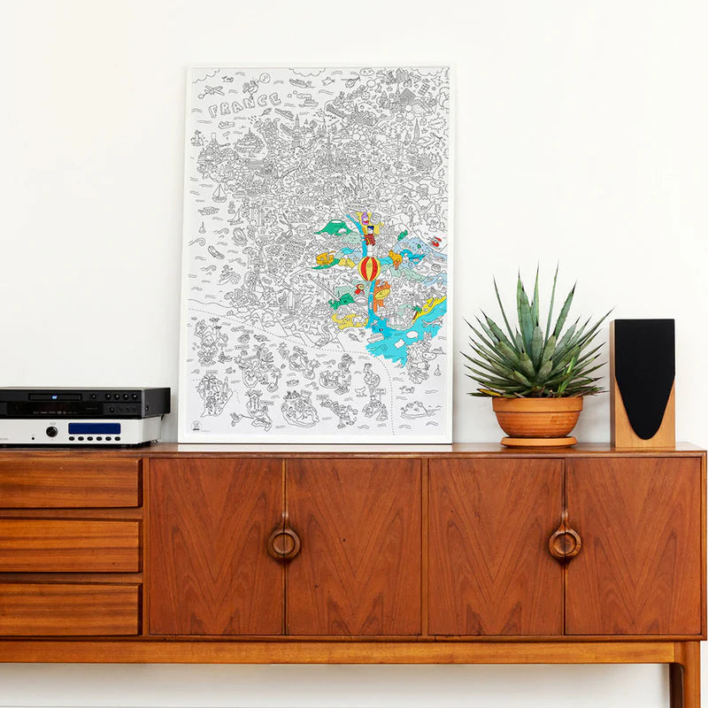 Poster coloriage France