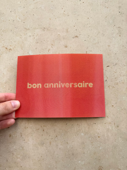 Carte anniversaire connard