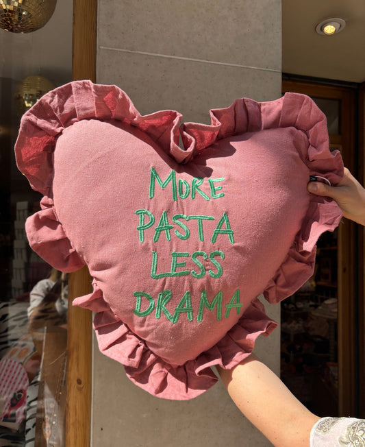 Coussin More Pasta Less Drama