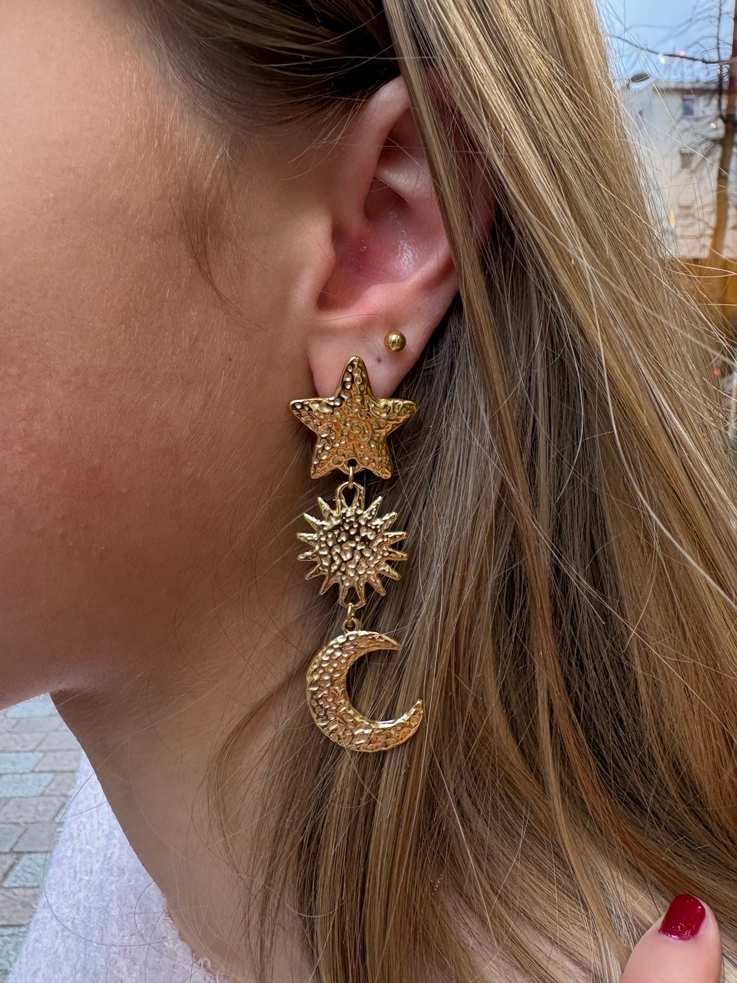 Boucles d’oreille céleste ✨