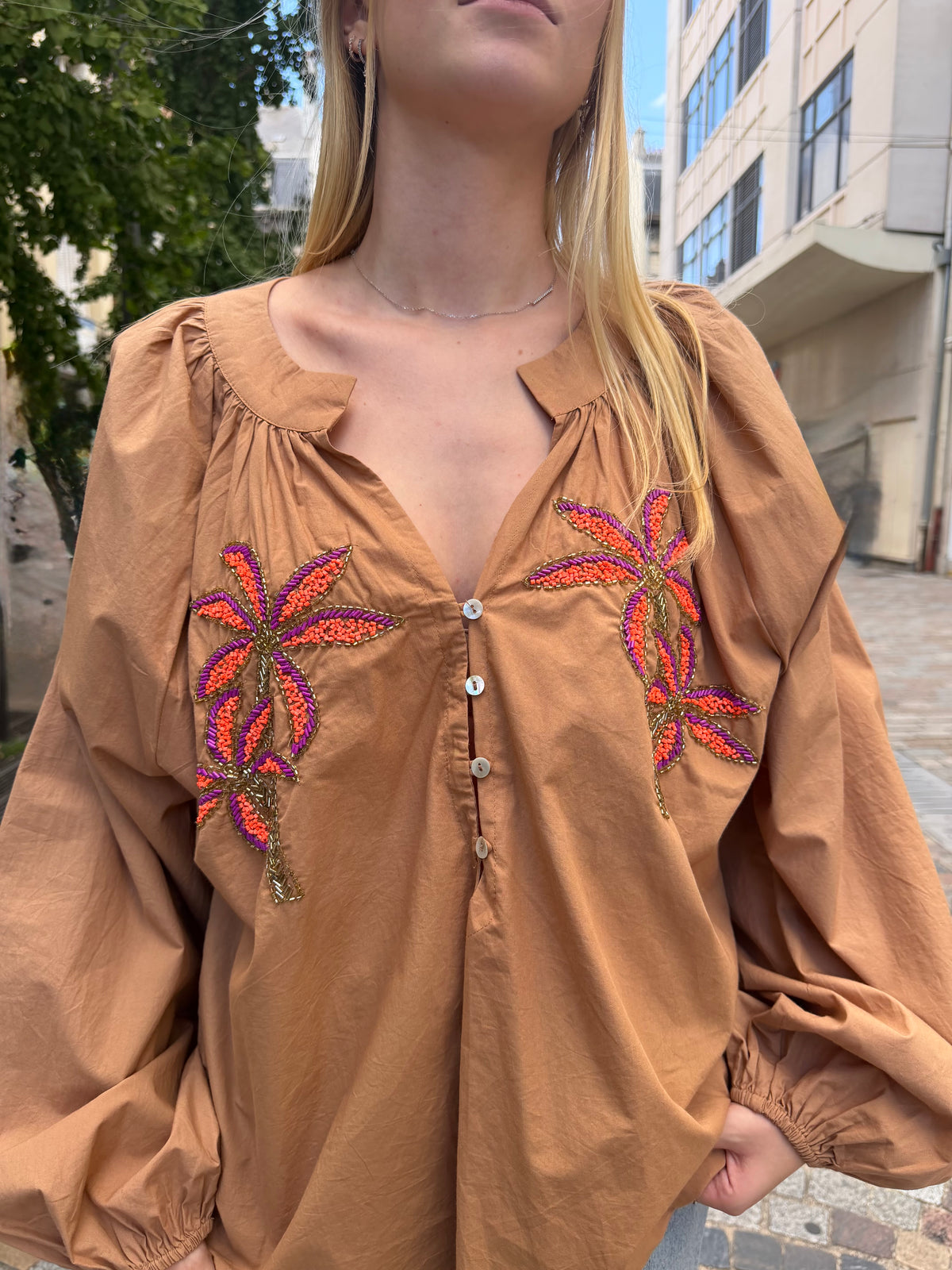 Chemise palmier