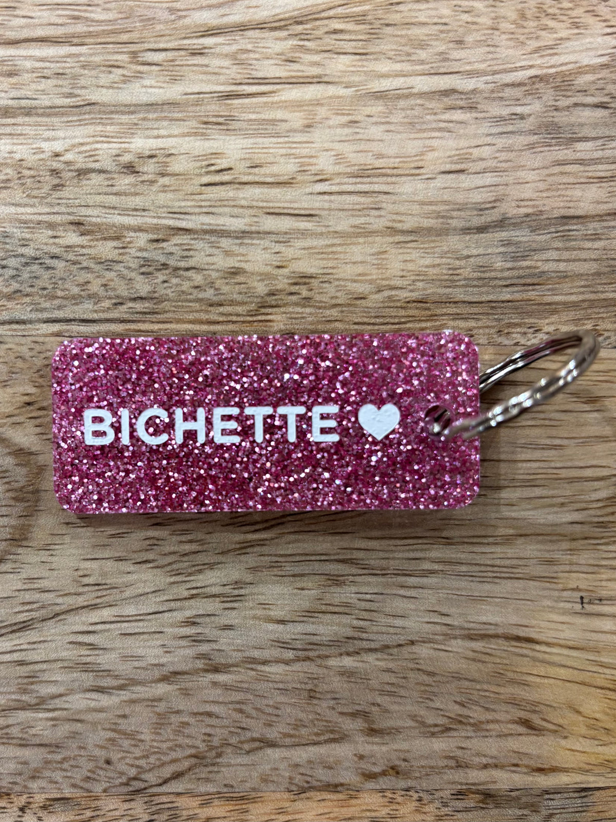 Porte clé pailleté