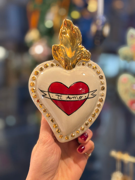 Cœur en porcelaine