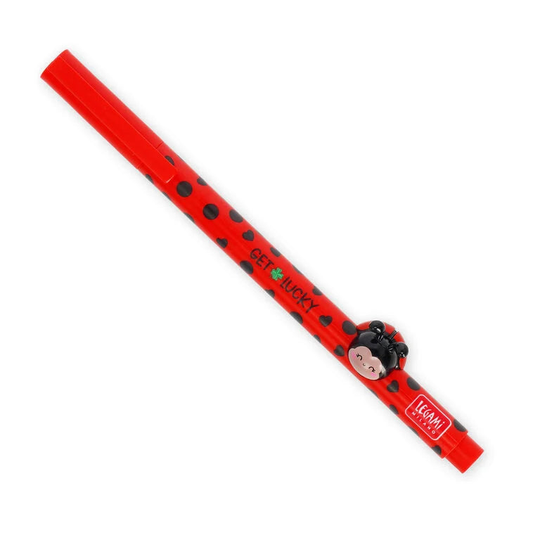 Stylo gel coccinelle