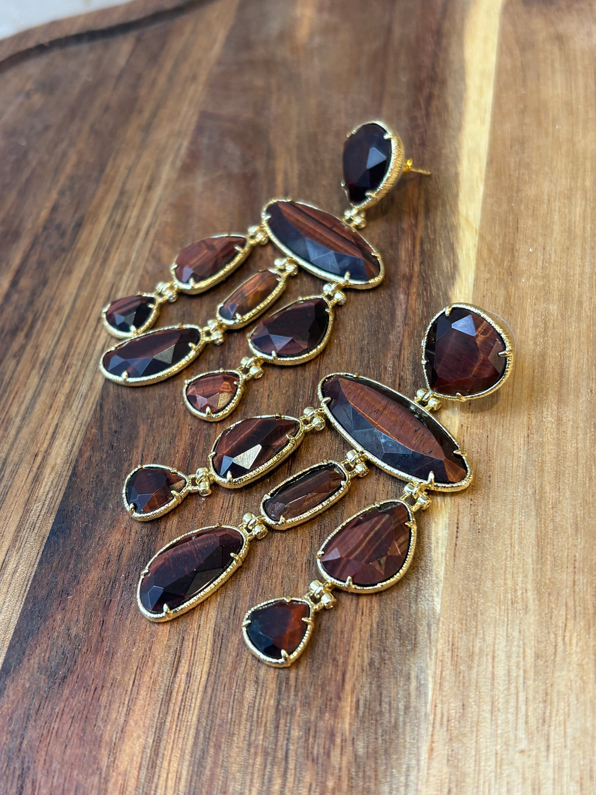 Boucles d’oreilles Cascade de gemmes