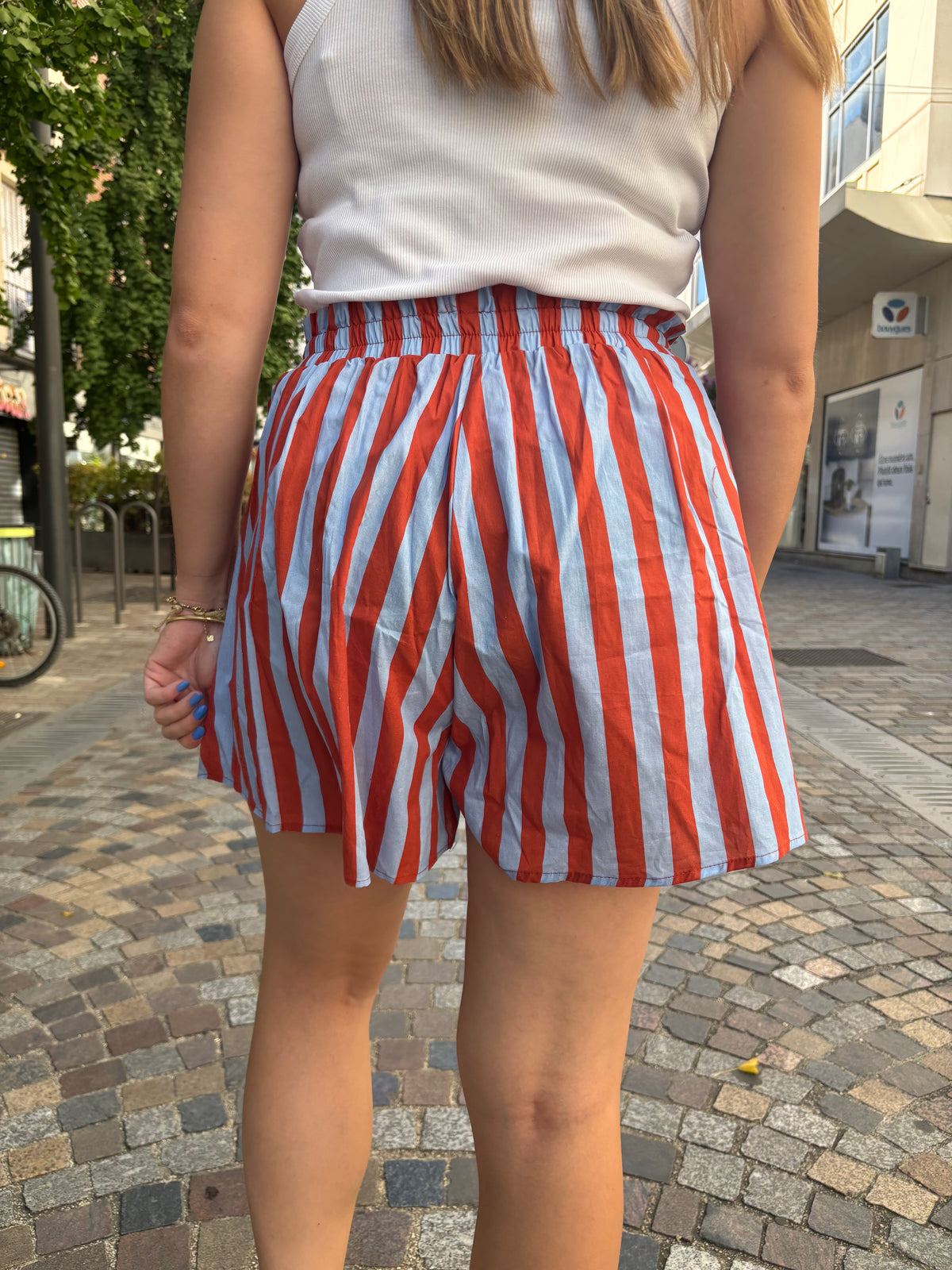 Short rayé