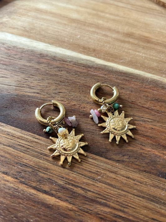 Boucles d’oreilles Sun