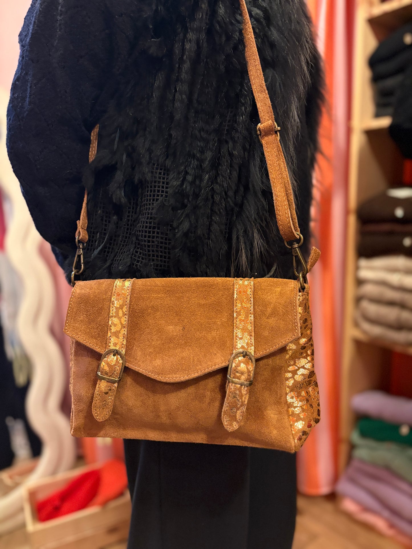 Sac en Daim Léopard