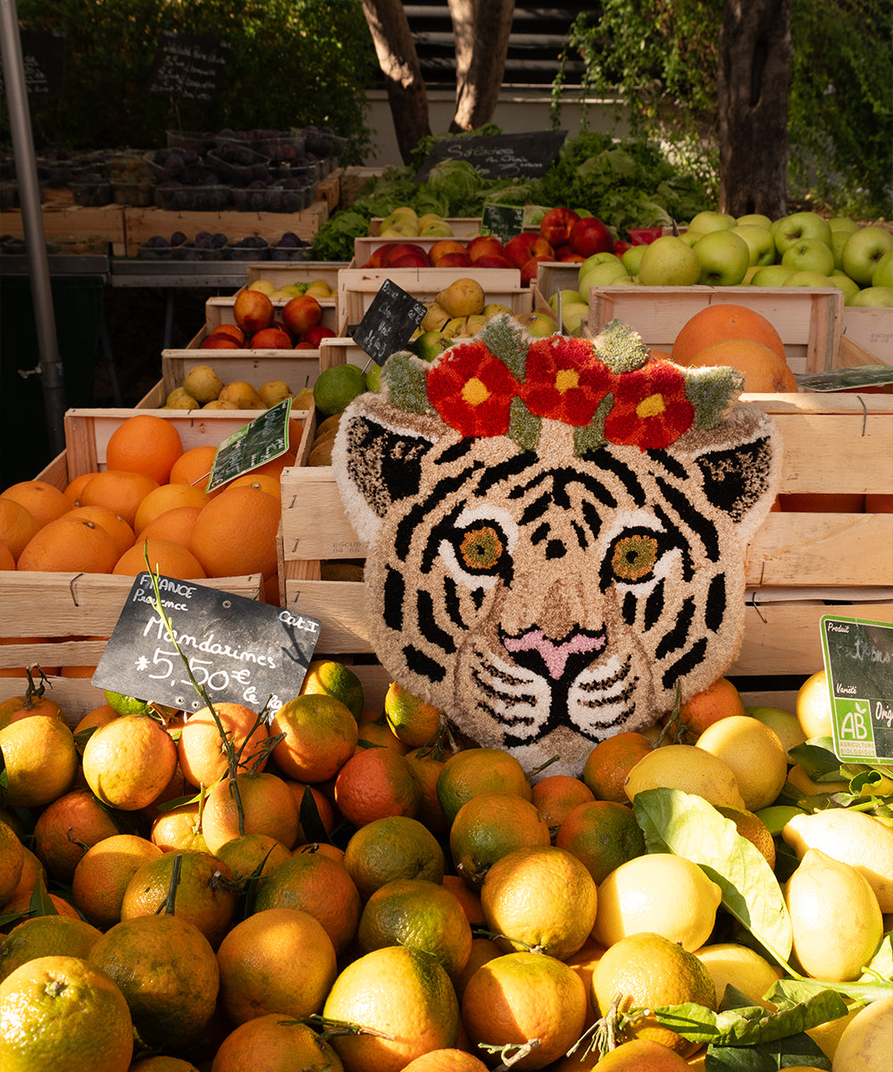 Tapis petite tête de Tigre