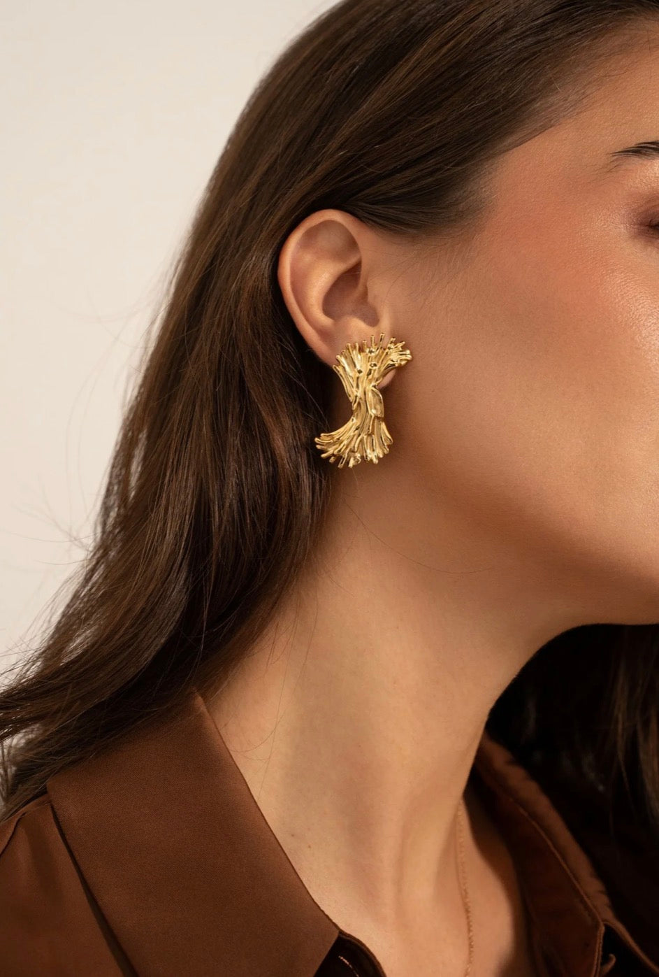 Boucles d’oreilles Écorce