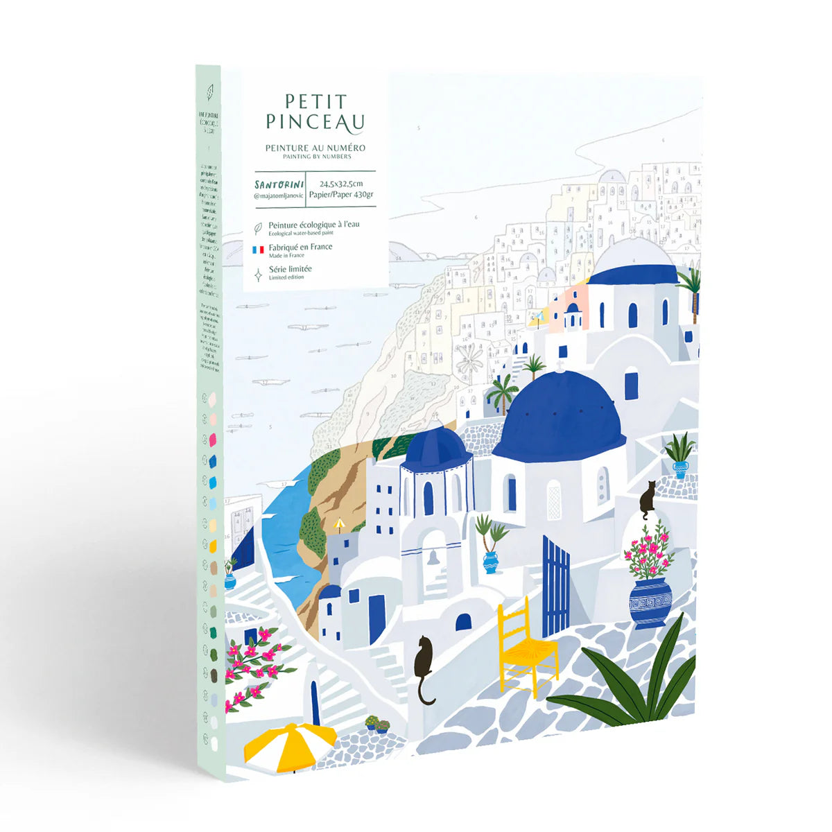 Peinture au numéro Santorini