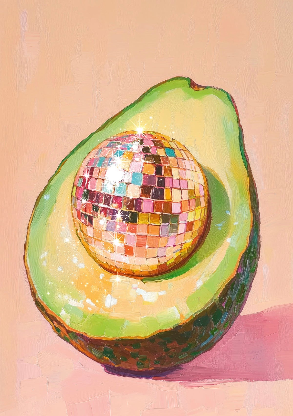 Affiche - Avocat boule disco