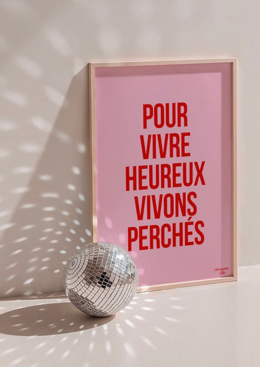 Affiche - Vivre heureux