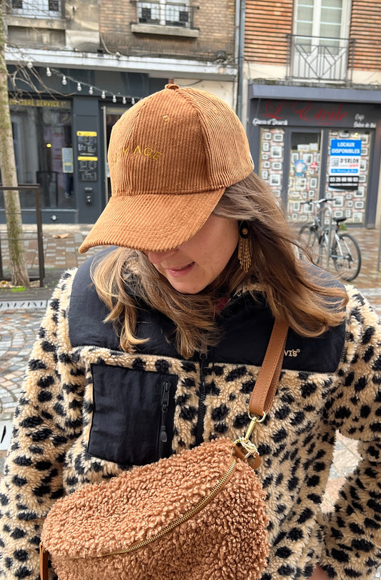 Casquette camel Bichette