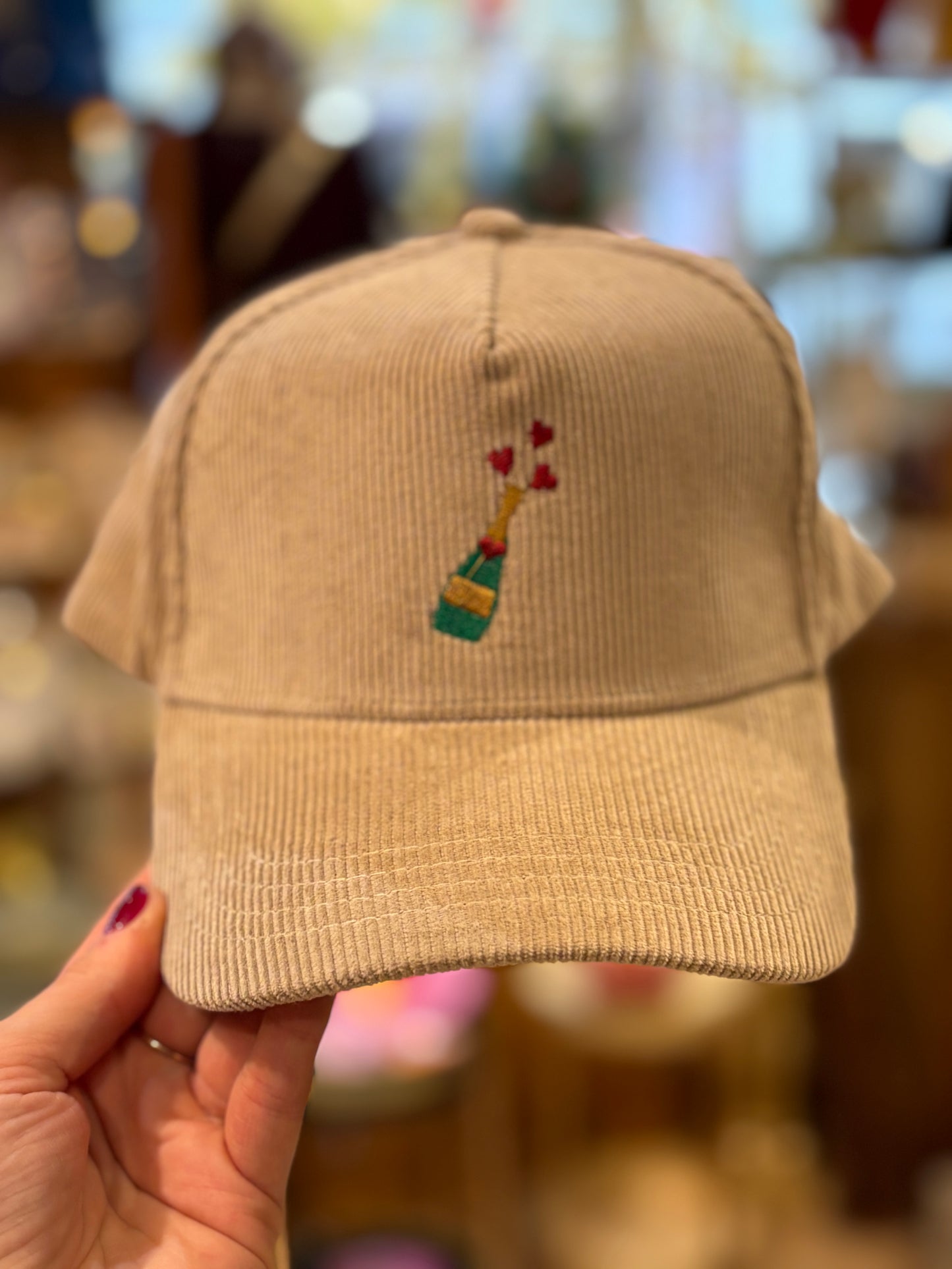 Casquette bouteille de champagne