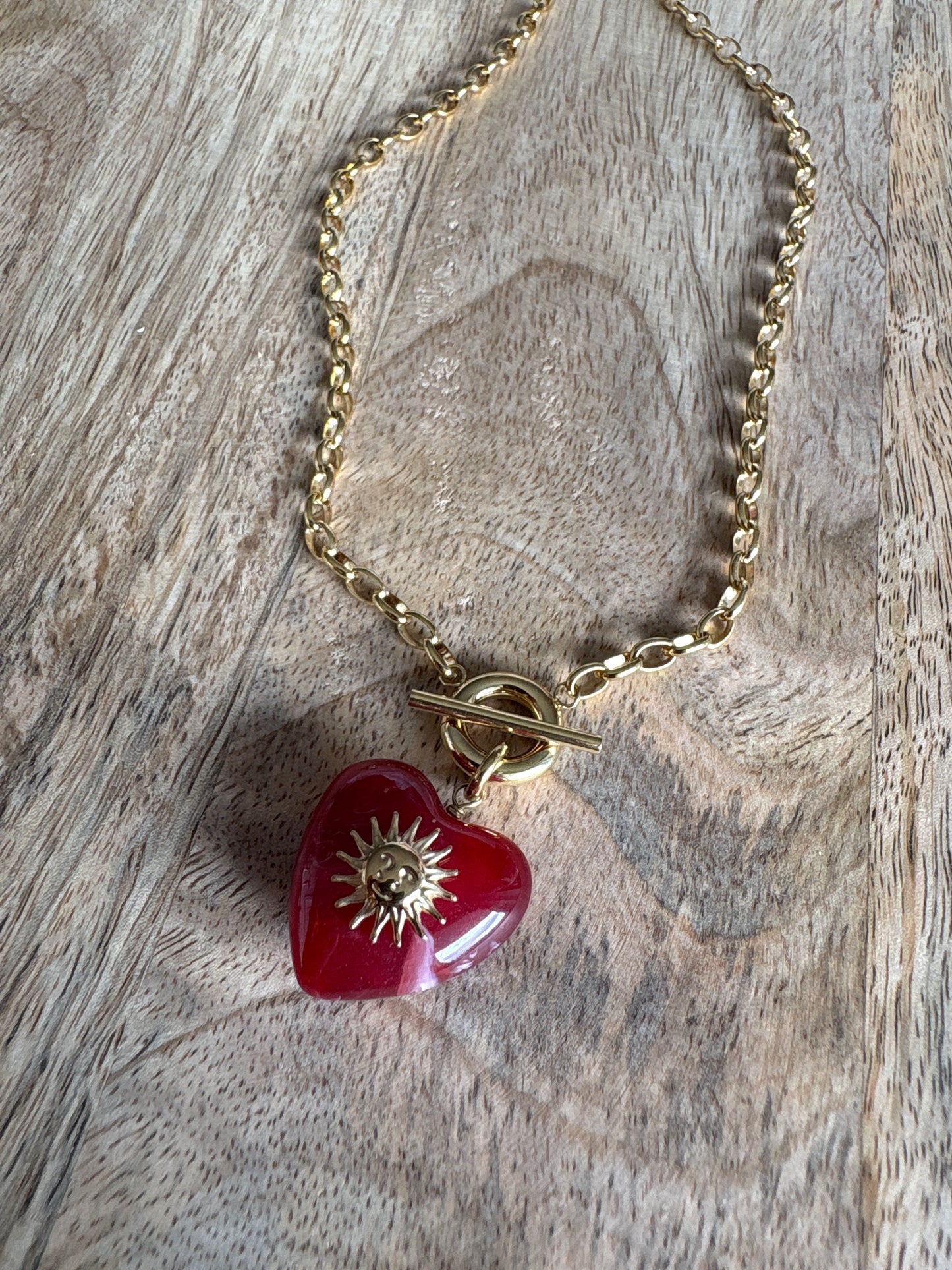 Collier n°2 Coeur soleil