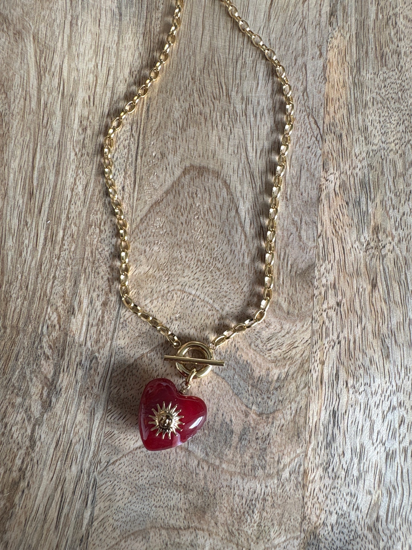 Collier n°2 Coeur soleil