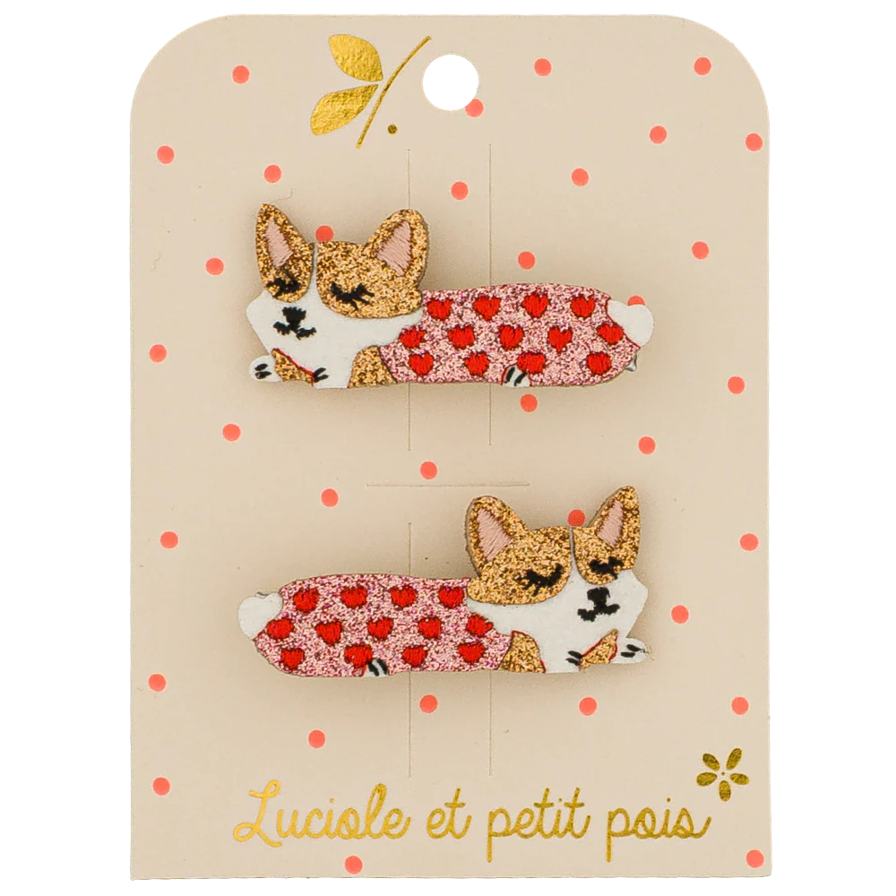 Barettes Corgi enfant