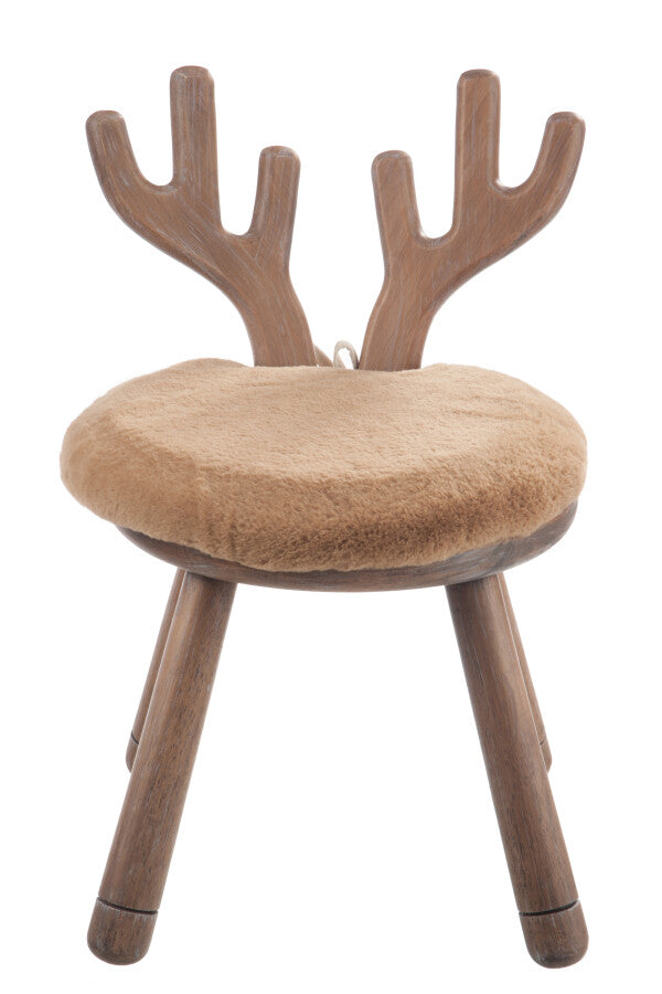 Chaise enfant en bois oreille de lapin/Renne