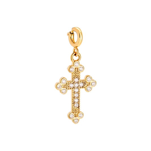Charm Croix ornée