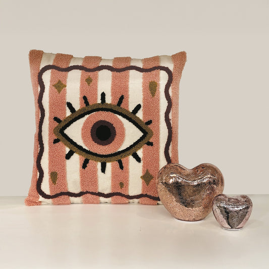 Coussin Oeil protecteur Rose