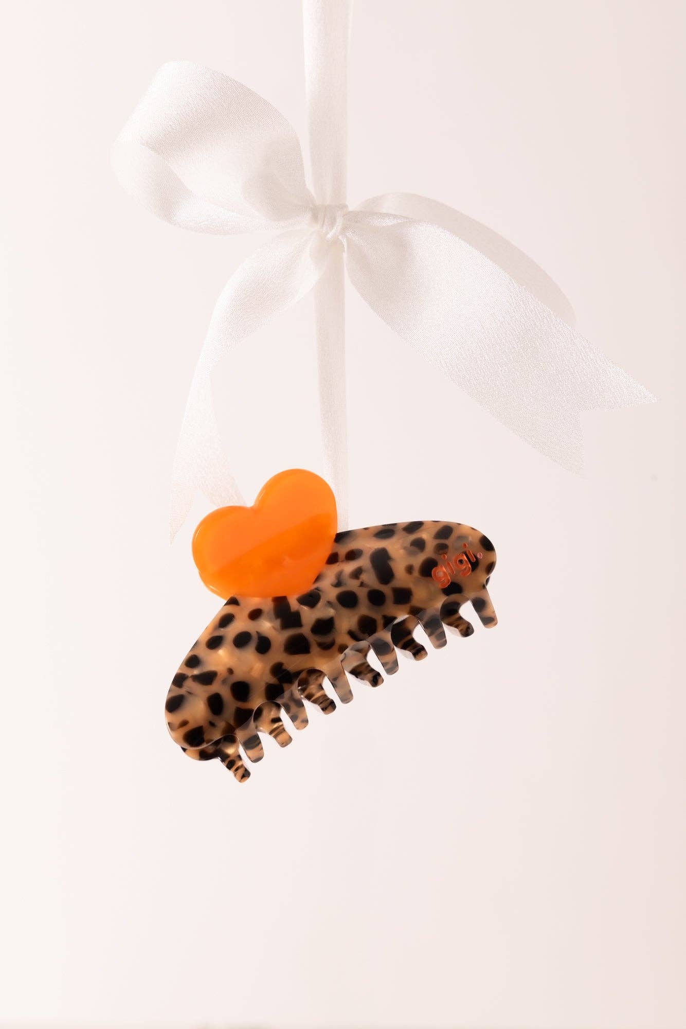 Pince cœur tangerine: 4.5 cm / 7.5 cm
