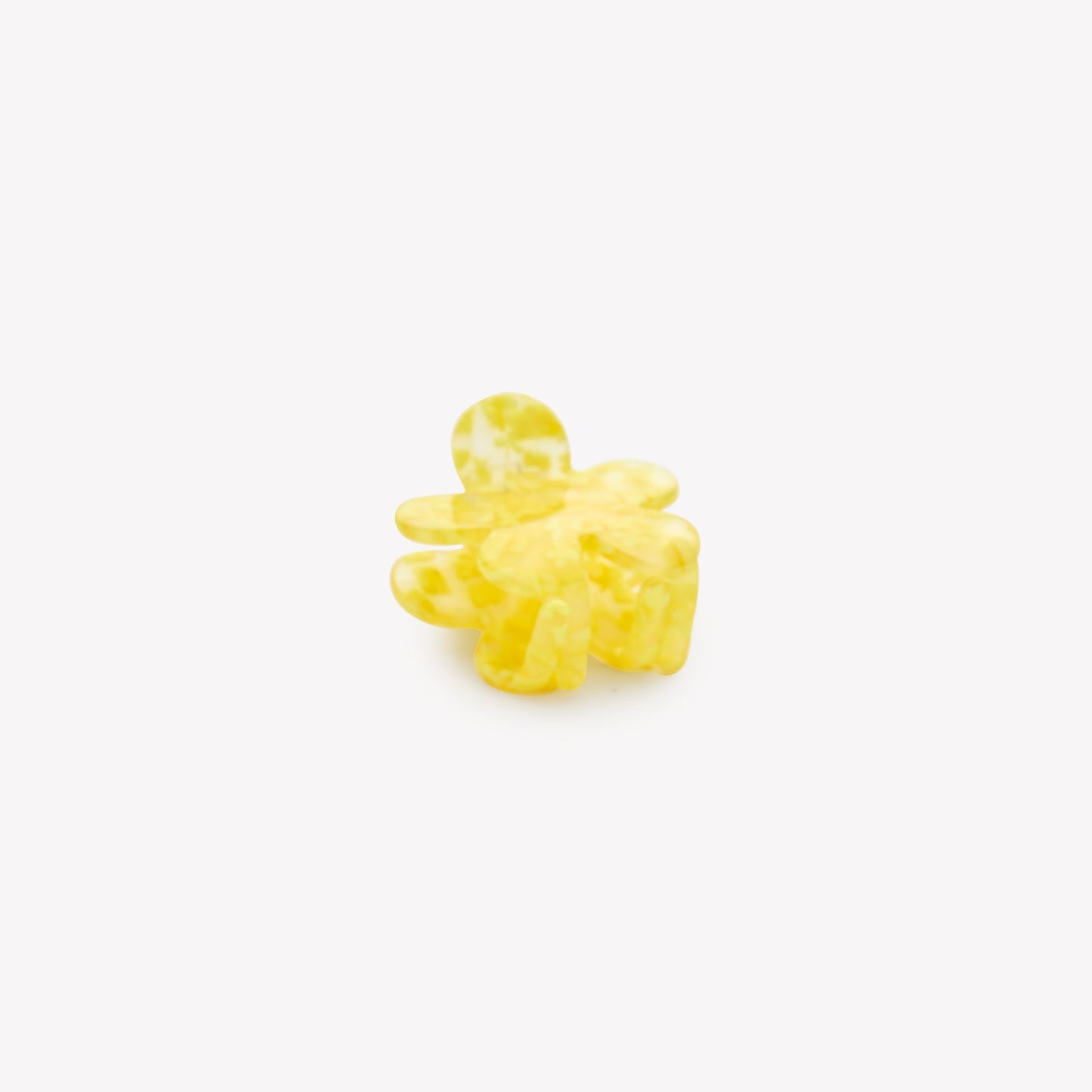 Pince à cheveux petite flower jaune
