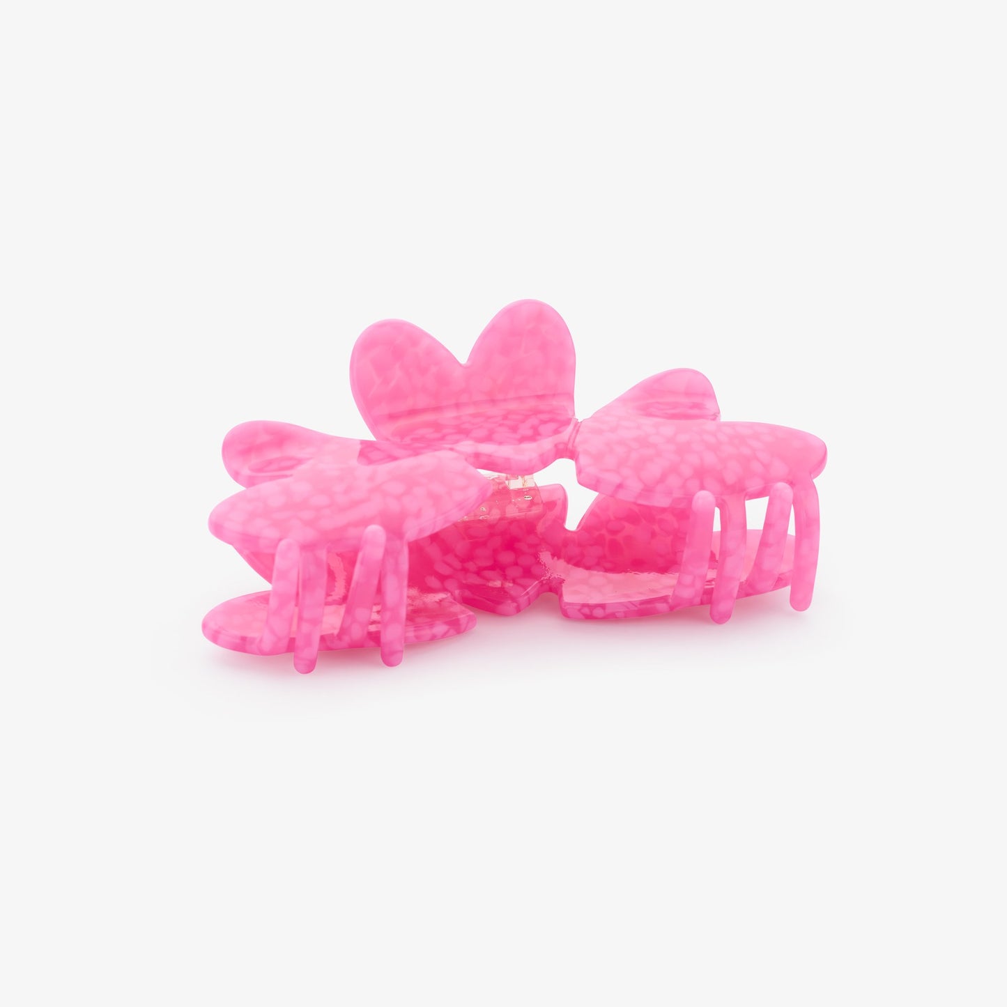 Pince à cheveux fleur rose