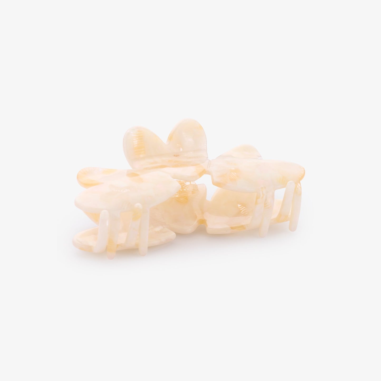 Pince à cheveux fleur rose