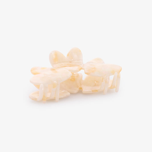 Pince à cheveux fleur rose