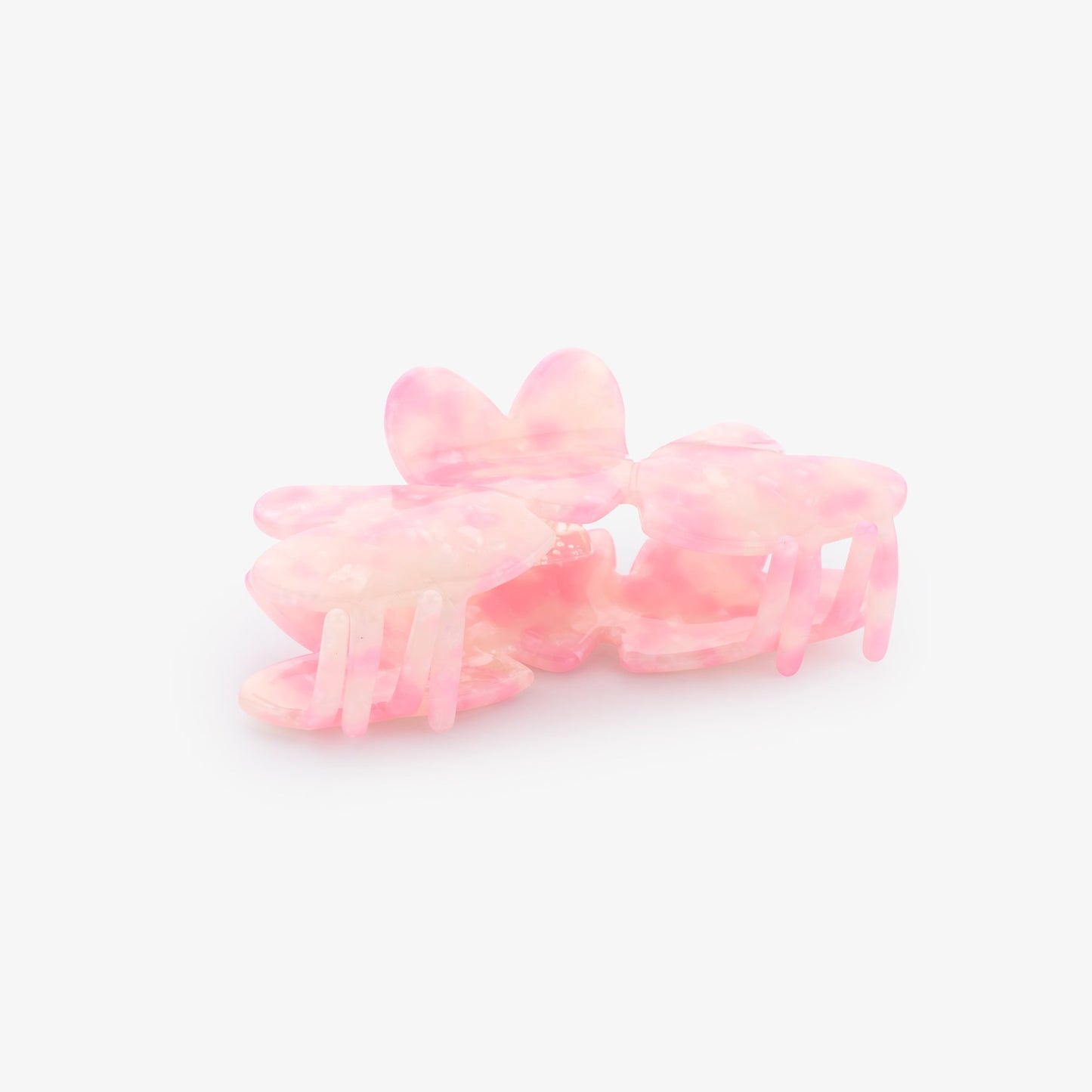 Pince à cheveux fleur rose