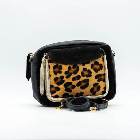 Sac léopard cuir